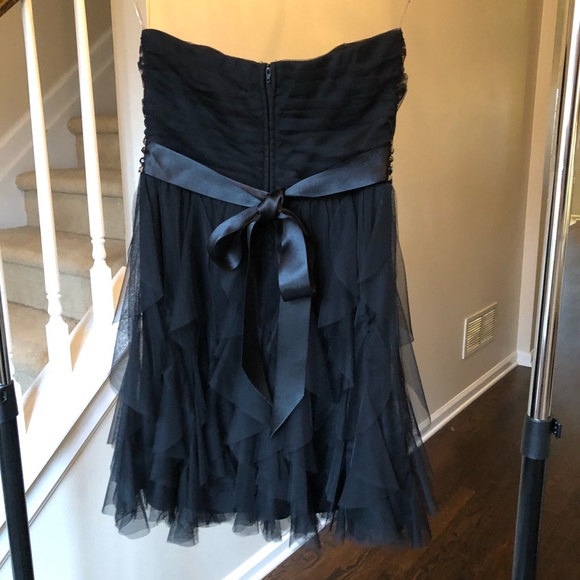 Teeze Me Black Strapless Cocktail/Prom Dress Sz 9 - Picture 7 of 8